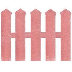 pink fence