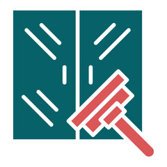Glass Cleaning Icon Style