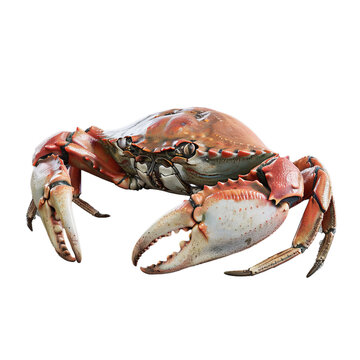 crab isolated on transparent background, png