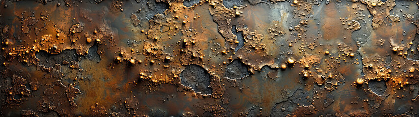 Rusted Metal Surface Covered in Rust - obrazy, fototapety, plakaty