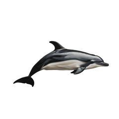 dusky dolphin isolated on transparent background, png