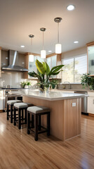 Contemporary and Stylish Hn Kitchen with Sophisticated Design and Comfortable Ambiance