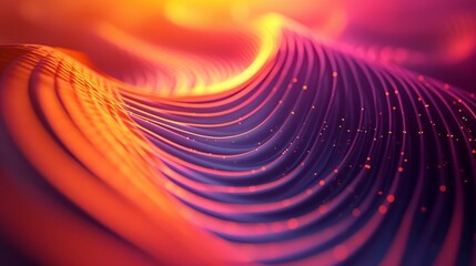 Dynamic Spiral and Sound Wave Rhythm in Red and Blue Vector Art