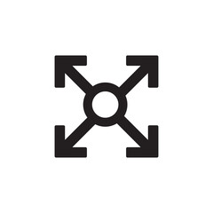 Obraz premium Arrow icon design vector graphic of template, sign and symbol