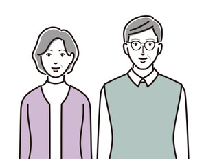 おしゃれなシニア夫婦