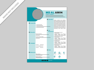 Resume Template, CV Template, Professional Resume Template