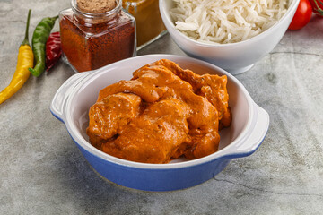 Indian cuisine - chicken butter masala