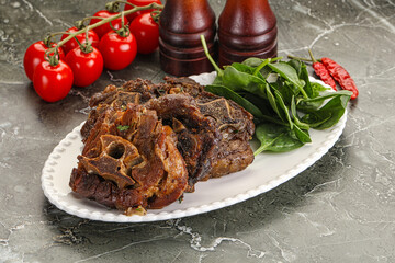 Grilled Lamb neck with spices