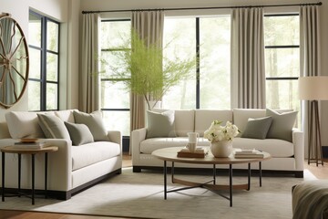 Elegant Modern Living Room with Natural Light