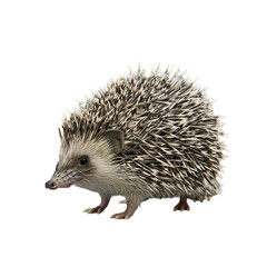 hedgehog isolated on transparent background, png