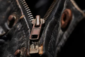 Fotobehang close up of a zipper © 154K