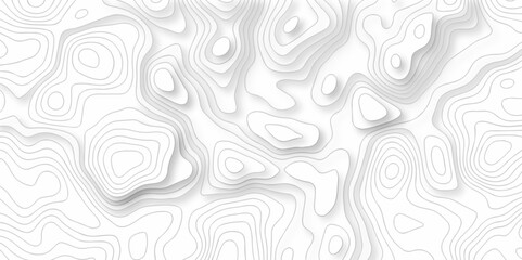 Line topography map contour background, geographic grid. Abstract vector illustration. abstract black or white pattern and Topographic map background.