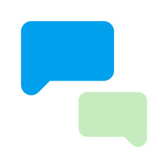 speech bubble duo tone