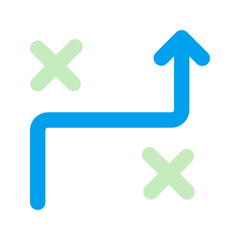 Fototapeta premium strategy duo tone