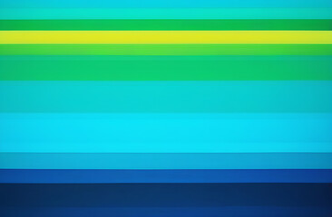Fototapeta premium Horizontal clear stripes of blue, yellow, green and blue