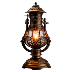 old oil lamp isolated