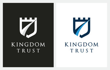 Modern Kingdom Shield for Security Bodyguard Business logo design