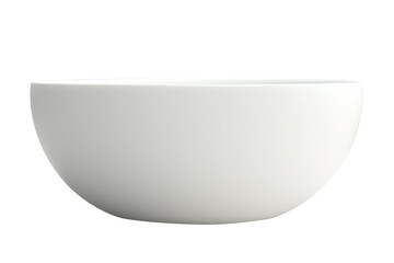 White bowl isolated on a transparent background.