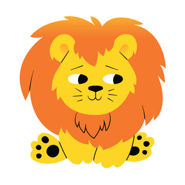 Baby Lion Character Illustration