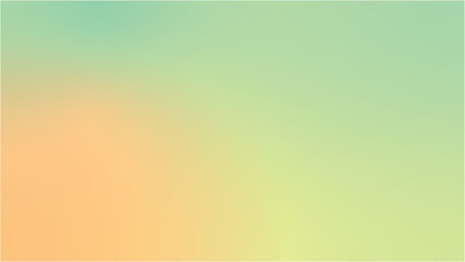 Abstract green and orange soft gradient vector background for banner, poster template design, wallpaper, backdrop.	
