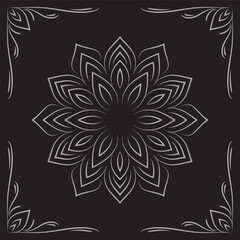 mandala art for template Flower Mandala. Vintage decorative elements. Oriental pattern, vector illustration. logo vintage, vintage book cover, mystic, ottoman motif. Ethnic mandala, traditional Vector