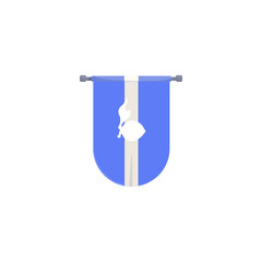 set of scout flags commemorating scout day flag