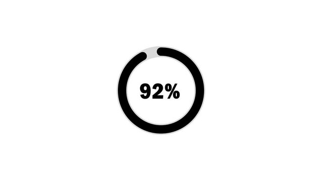 Indicator progress bar animasi video 4K. Skala loading. Animasi video. Loop loading video. Bar loading.