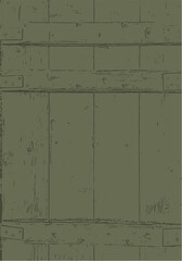 Vektor Holzkiste Tarnfarbe - Lagerung - Design Element Holzoberfläche - Vorlage leer