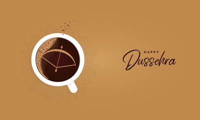 Happy Dussehra festival. Creative social media ads, 3D illustration.