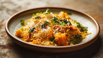 Biryani - Icon on White Background 8K Realist