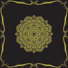 mandala art for template Flower Mandala. Vintage decorative elements. Oriental pattern, vector illustration. logo vintage, vintage book cover, mystic, ottoman motif. Ethnic mandala, traditional Vector