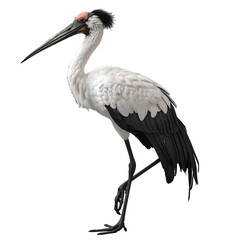 jabiru stork isolated on transparent background, png