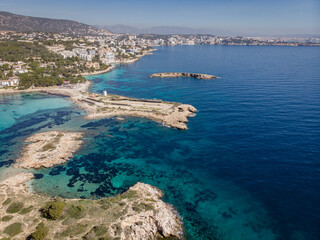 Obraz premium Illetes beach, Calvià, Mallorca, Balearic Islands, Spain
