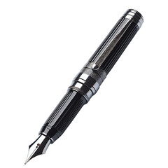 fountain pen isolated on transparent background AI Generated 