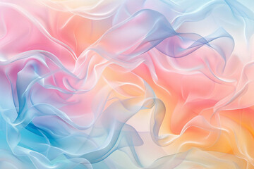 Obraz premium Abstract background with blue and pink wavy fabric. Vector illustration.