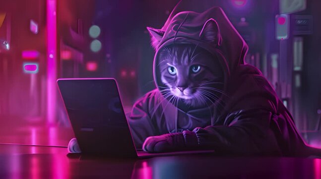cat becomes a hacker