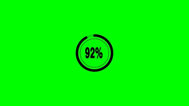 Stock video of a Loading Progress Bar Animation Background. Circle Loading icon with a black background, rendered in 4K resolution at 30 frames per second (fps).