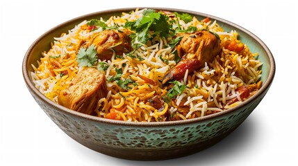 Chicken Biryani in a Bowl PNG Images - Food