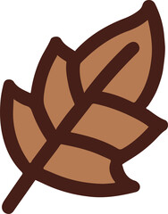 Obraz premium Fallen leaf illustration created by artificial intelligence.