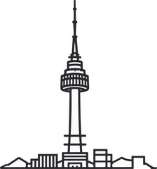 Tower illustration created by artificial intelligence.