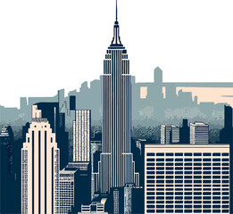 New York Illustration Artificial Intelligence Creation