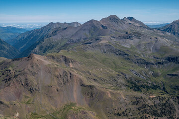 Gran Bachimala (Pico Schrader, Batchimale) 3.177 m, route of ascent to Punta Suelza, 2972 meters,...