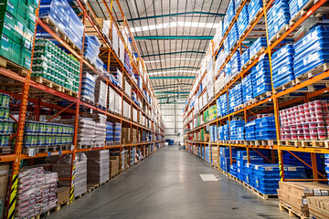 warehouse shelves, warehouse