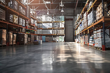 warehouse shelves, warehouse 