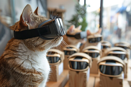 Futuristic animal shelters using VR to match pets with owners for perfect compatibility