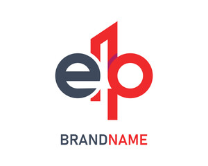 Letter ep logo design template