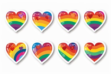 LGBTQ Sticker lgbtq pride sticker for joy design. Rainbow educated motive polyamorous love diversity Flag illustration. Colored lgbt parade demonstration empathy. Gender speech and rights insecurity