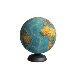 globe isolated on transparent background, png