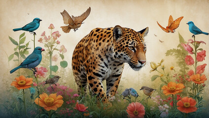 Obraz na płótnie Canvas tigers in the forests