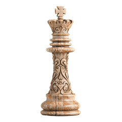 chess king isolated on transparent background, png